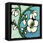 Teal Batik Botanical II-Andrea Davis-Framed Stretched Canvas