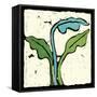 Teal Batik Botanical IV-Andrea Davis-Framed Stretched Canvas