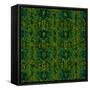 Teal Batik II-Baxter Mill Archive-Framed Stretched Canvas