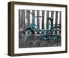 Teal Bike I-null-Framed Art Print