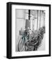 Teal Bike II-null-Framed Art Print