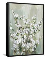 Teal Bloom-Asia Jensen-Framed Stretched Canvas