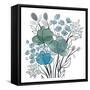 Teal Bouquet-Boho Hue Studio-Framed Stretched Canvas