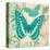 Teal Butterfly I-Alan Hopfensperger-Stretched Canvas