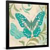 Teal Butterfly II-Alan Hopfensperger-Framed Art Print