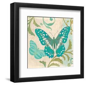 Teal Butterfly II-Alan Hopfensperger-Framed Art Print