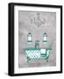 Teal Chip Borderless-Jace Grey-Framed Art Print