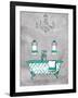 Teal Chip Borderless-Jace Grey-Framed Art Print