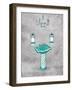 Teal Chip Mate Borderless-Jace Grey-Framed Art Print