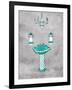 Teal Chip Mate Borderless-Jace Grey-Framed Art Print