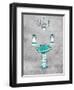 Teal Chip Mate Borderless-Jace Grey-Framed Art Print