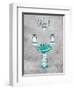 Teal Chip Mate Borderless-Jace Grey-Framed Art Print