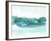 Teal Coast I-June Vess-Framed Art Print