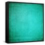 Teal Colored Background-ICPhotos-Framed Stretched Canvas