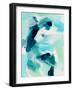 Teal Composition I-Victoria Barnes-Framed Art Print