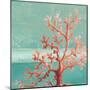 Teal Coral Reef I-Patricia Pinto-Mounted Premium Giclee Print