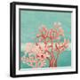 Teal Coral Reef II-Patricia Pinto-Framed Art Print