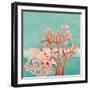 Teal Coral Reef II-Patricia Pinto-Framed Premium Giclee Print