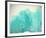 Teal Coral-null-Framed Art Print