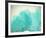 Teal Coral-null-Framed Art Print