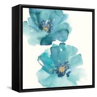 Teal Cosmos III-Chris Paschke-Framed Stretched Canvas