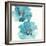 Teal Cosmos III-Chris Paschke-Framed Art Print