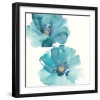 Teal Cosmos III-Chris Paschke-Framed Art Print