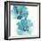 Teal Cosmos III-Chris Paschke-Framed Art Print