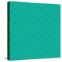 Teal Diamonds-Hello Angel-Stretched Canvas