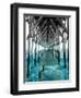 Teal Dock I-Jairo Rodriguez-Framed Art Print