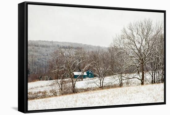 Teal Farmhouse-Brooke T. Ryan-Framed Stretched Canvas