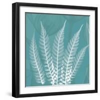 Teal Fern Xray-Albert Koetsier-Framed Premium Giclee Print