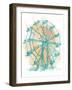 Teal Ferris Wheel I-Lanie Loreth-Framed Art Print