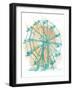 Teal Ferris Wheel I-Lanie Loreth-Framed Art Print