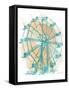 Teal Ferris Wheel I-Lanie Loreth-Framed Stretched Canvas