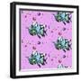 Teal Fish and Bubbles - Pink-Megan Aroon Duncanson-Framed Giclee Print