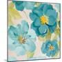 Teal Floral Delicate I-Lanie Loreth-Mounted Art Print