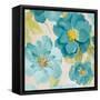 Teal Floral Delicate I-Lanie Loreth-Framed Stretched Canvas