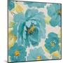 Teal Floral Delicate II-Lanie Loreth-Mounted Art Print