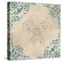 Teal Flourish I-Elizabeth Medley-Stretched Canvas