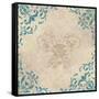 Teal Flourish I-Elizabeth Medley-Framed Stretched Canvas