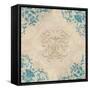 Teal Flourish II-Elizabeth Medley-Framed Stretched Canvas