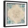 Teal Flourish II-Elizabeth Medley-Framed Art Print