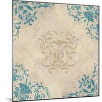 Teal Flourish II-Elizabeth Medley-Mounted Art Print