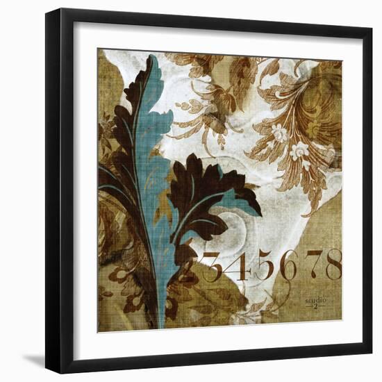 Teal Flow I-Studio 2-Framed Photographic Print