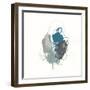 Teal Gesture I-null-Framed Art Print