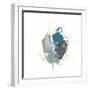 Teal Gesture I-null-Framed Art Print