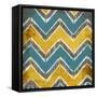 Teal & Gold Modele I-Elizabeth Medley-Framed Stretched Canvas