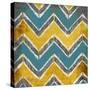 Teal & Gold Modele I-Elizabeth Medley-Stretched Canvas