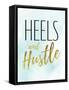 Teal Hustle-Amanda Greenwood-Framed Stretched Canvas